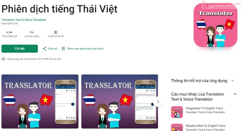 Phiên Dịch Tiếng Thái Việt App Dịch Tiếng Thái Bằng Hình Ảnh