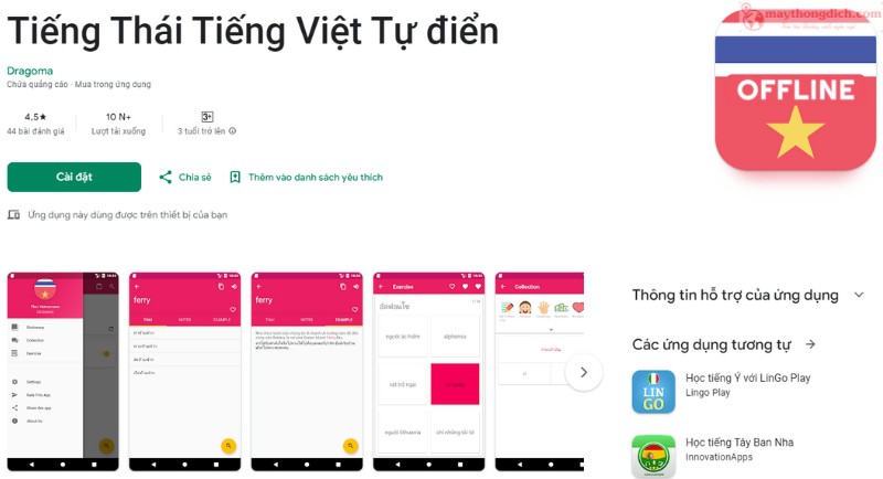 Thai Vietnamese Offline Dictionary