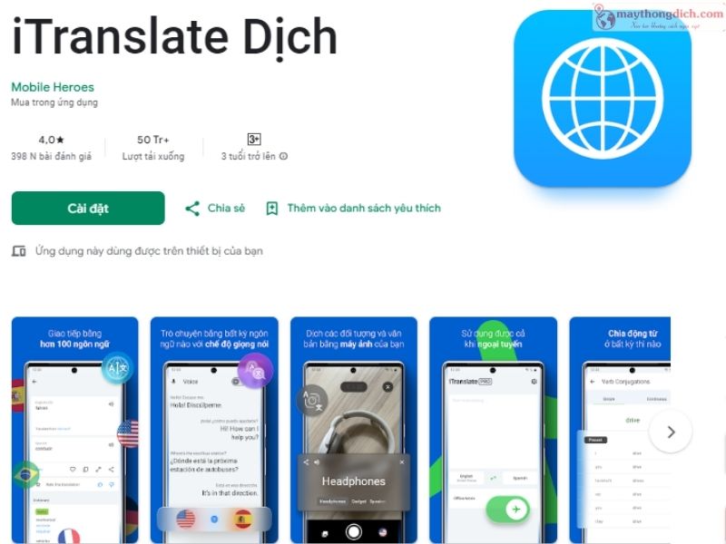 Itranslate Dịch - Phần Mềm Dịch Tiếng Trung Trên Máy Tính