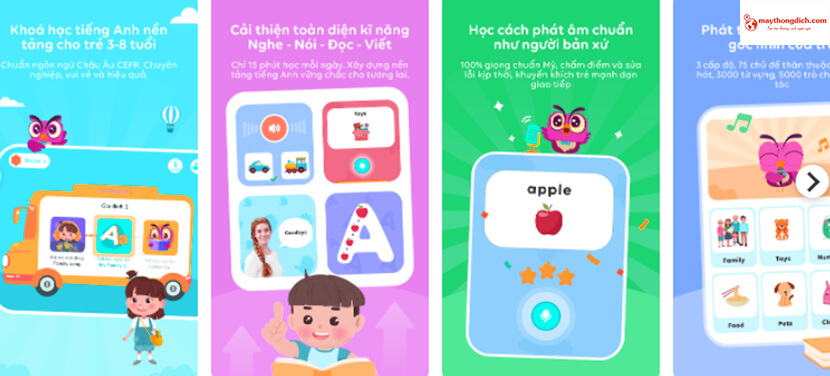 App phát âm tiếng Anh cho trẻ em Babilala