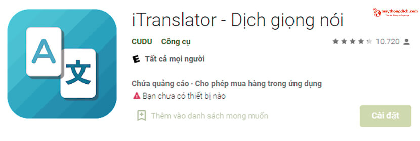 ứng dụng dịch ngôn ngữ