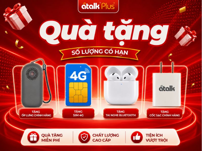 Quà tặng kèm ATalk Plus+