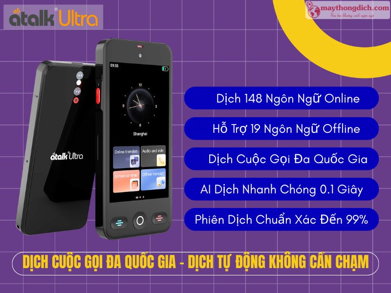 Máy Phiên Dịch Cầm Tay ATalk Ultra