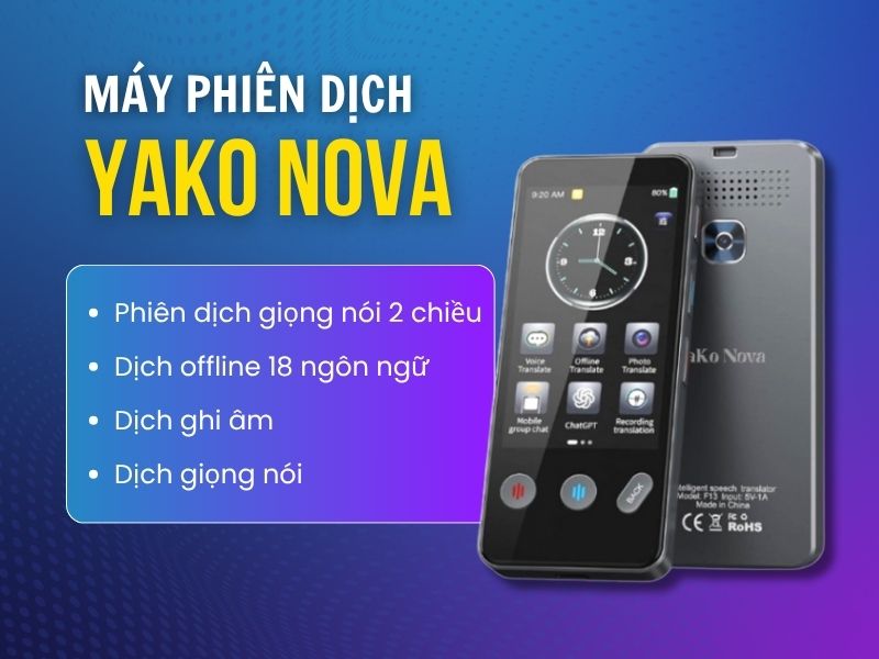 Máy Dịch Ngôn Ngữ Yako Nova