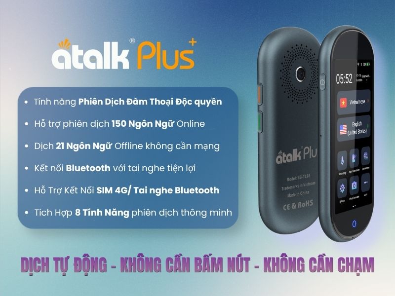 Máy Dịch Ngôn Ngữ ATalk Plus+