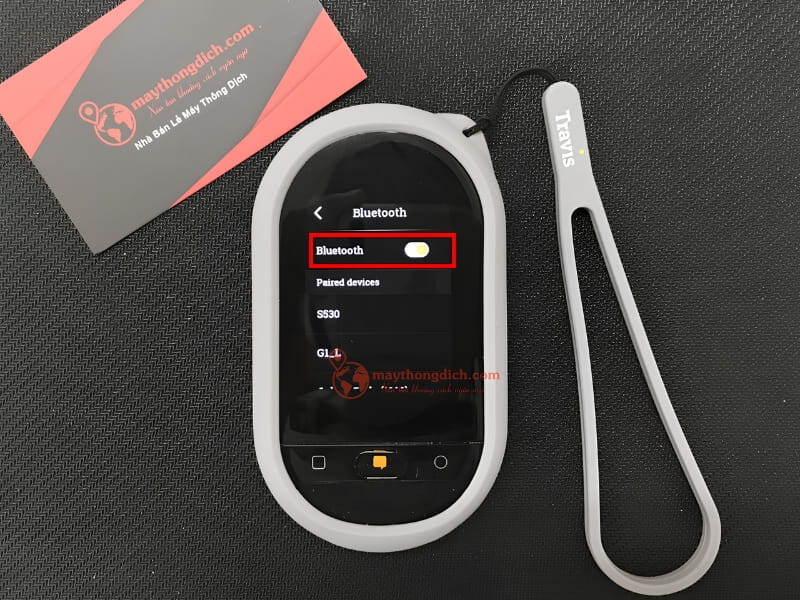 Khởi động kết nối bluetooth với tai nghe 