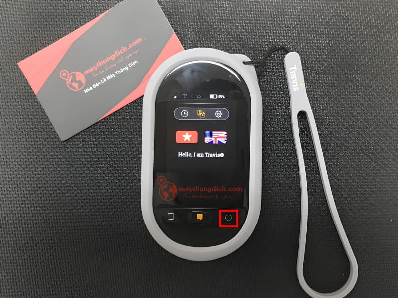 Nhấn nút tròn để dịch từ tiếng Mỹ về tiếng Việt 