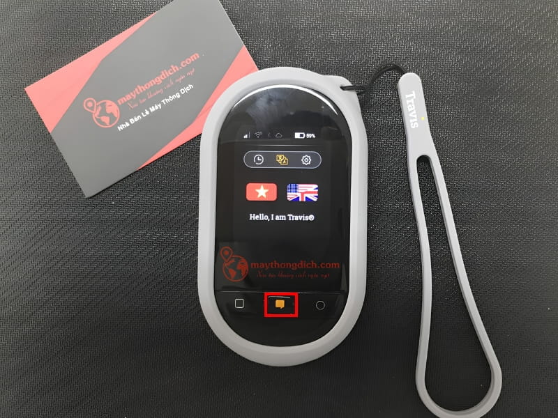 Nút chuyển ngôn ngữ trên thiết bị