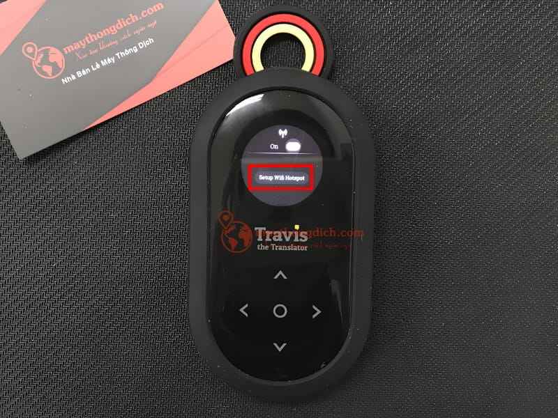 Chọn setup wifi hotspot để sử dụng travis one