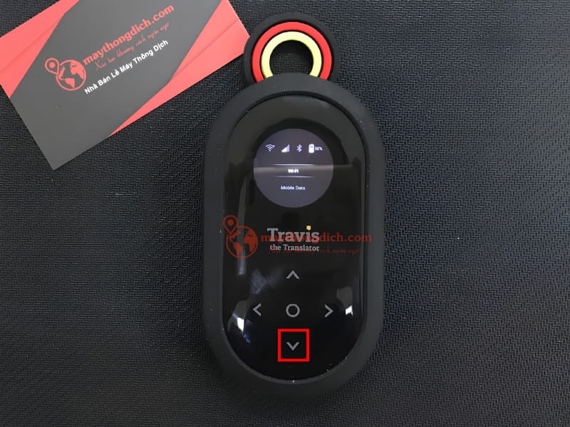 Nhấn hai lần mũi tên xuống để xem lại lịch sử travis one