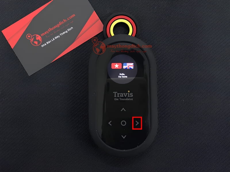 Nhấn mũi tên qua phải 