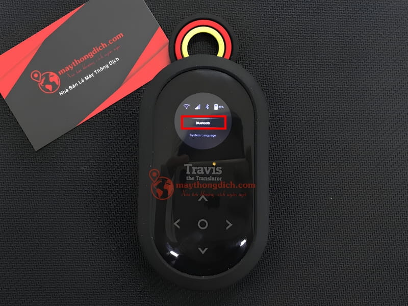 nhấn mũi tên xuống 3 lần và Kết nối bluetooth