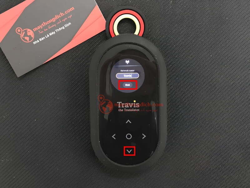 Nhấn mũi tên xuống và chọn Next
