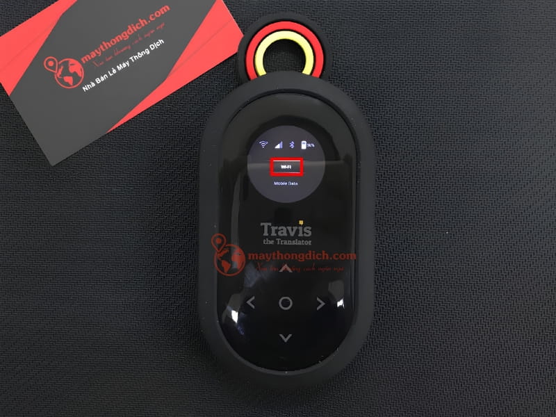 Nhấp vào biểu tượng wifi để sử dụng travis one