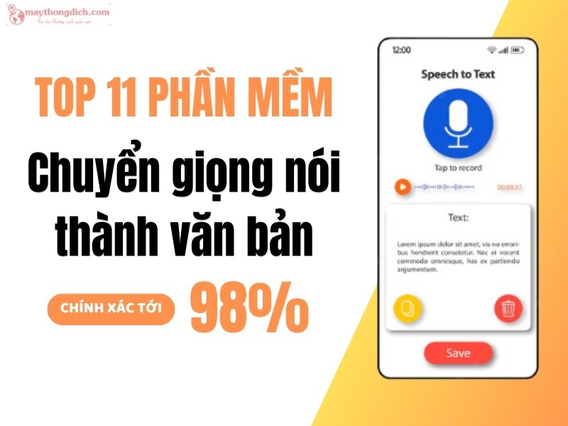 11 phần mềm chuyển giọng nói thành văn bản chất lượng nhất