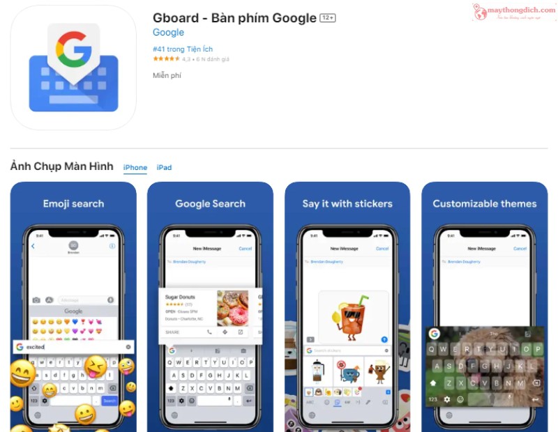 Gboard - Phần mềm chuyển giọng nói thành văn bản tiếng Việt