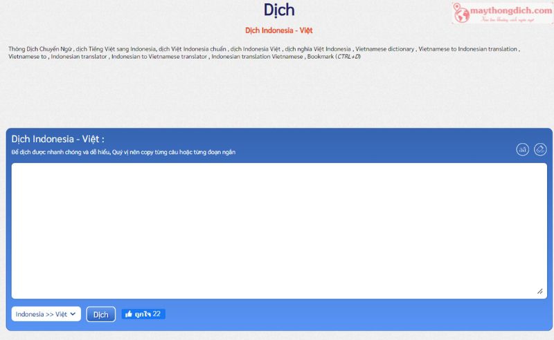 Vietnamese-Translation.Com - Ứng Dụng Từ Tiếng Indonesia Dịch Sang Việt Nam Vietnamese-Translation.Com - Ứng Dụng Từ Tiếng Indonesia Dịch Sang Việt Nam