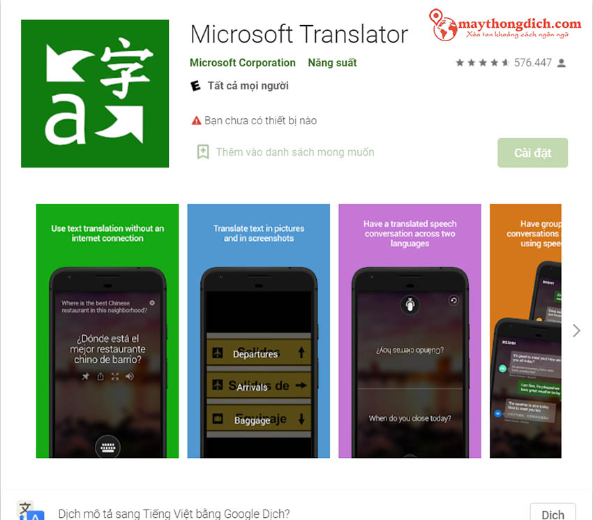 app phiên dịch ngôn ngữ mã lai-xi-a chuẩn xác