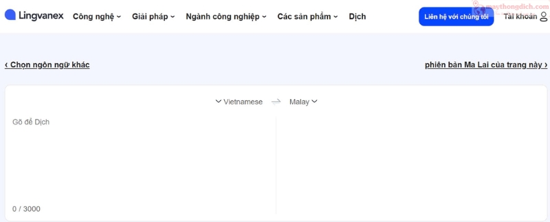 Lingvanex - Phần Mềm Dịch Tiếng Malaysia Qua Tiếng Việt