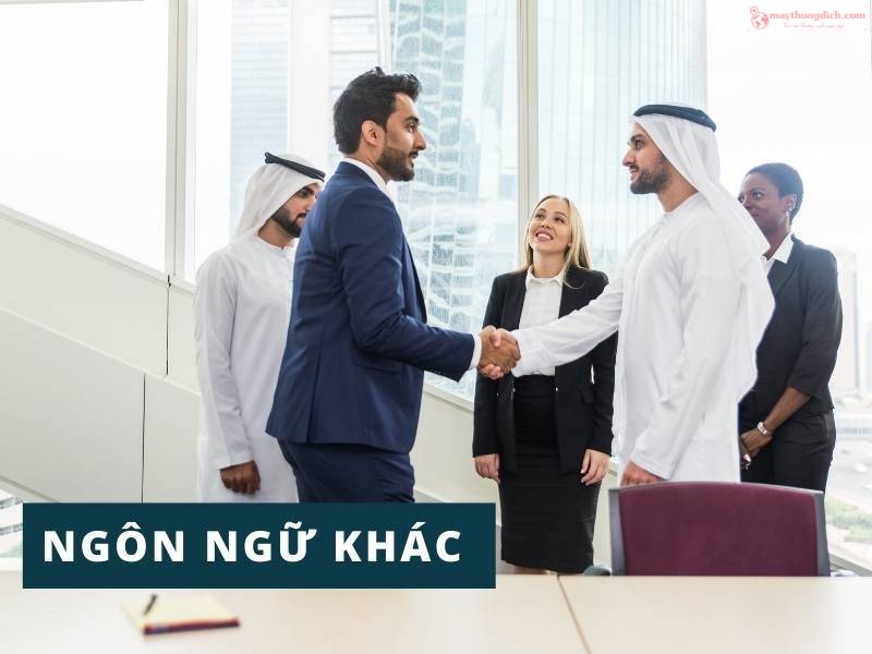 Ngôn ngữ khác được sử dụng tại Dubai Ngôn ngữ khác được sử dụng tại Dubai