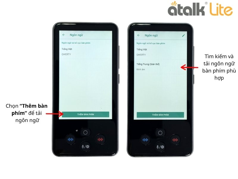 Cách Cài Ngôn Ngữ Trong Tính Năng Dịch Văn Bản Trên ATalk Lite