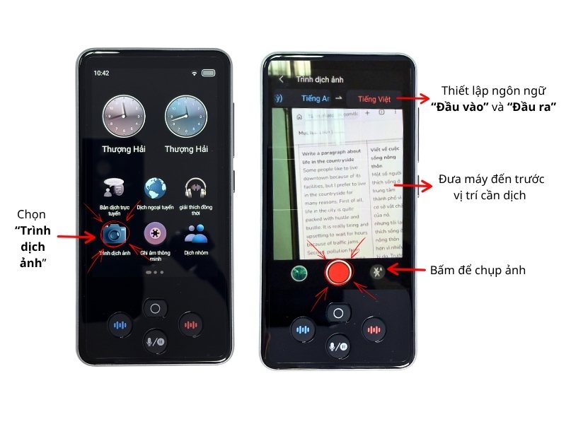 Hướng Dẫn Sử Dụng Dịch Hình Ảnh Trên Máy Phiên Dịch ATalk Lite