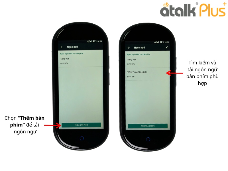 ATalk Plus+ Hỗ Trợ Nhập Liệu Nhanh Với Bàn Phím Đa Ngôn Ngữ Thông Minh