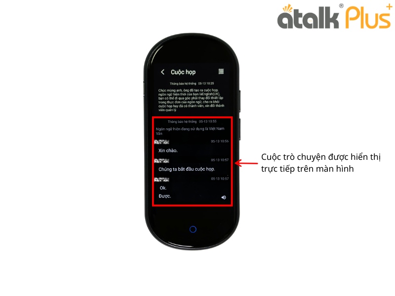 Hướng Dẫn Cách Tạo Phòng Dịch Hội Nhóm Trên Máy Dịch ATalk Plus+
