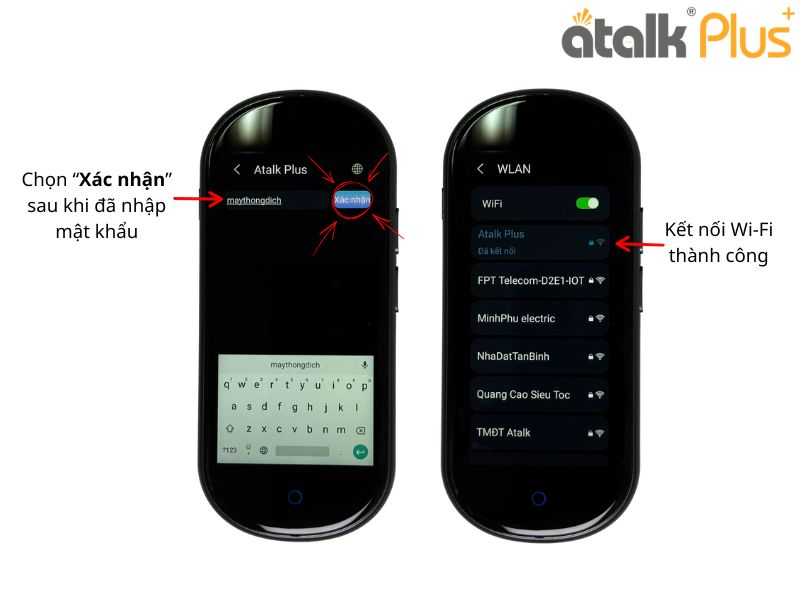 Cách Kết Nối Wifi Trên Máy Dịch Ngôn Ngữ Tự Động ATalk Plus+