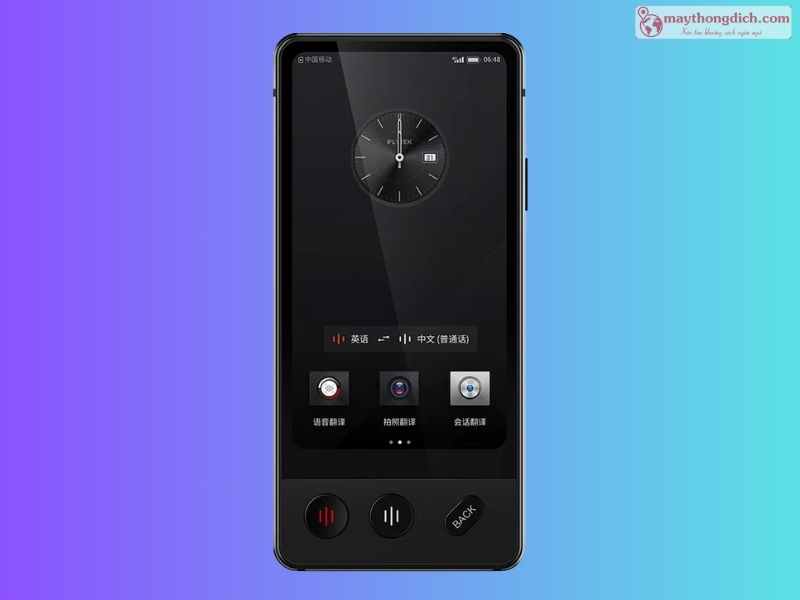 Máy phiên dịch Iflytek 2 màn hình với thiết kế nhỏ gọn và tinh tế