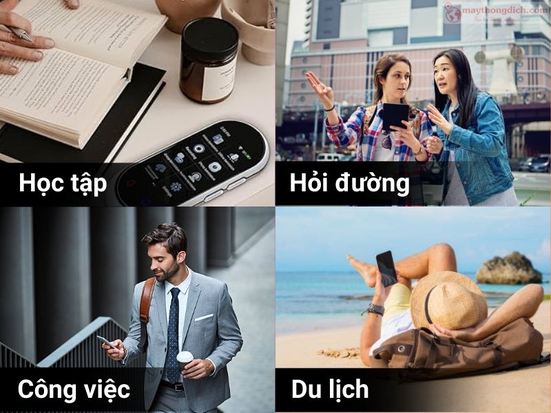 Sử dụng máy dịch 4G AI Translator A10 trong công việc, học tập, du lịch