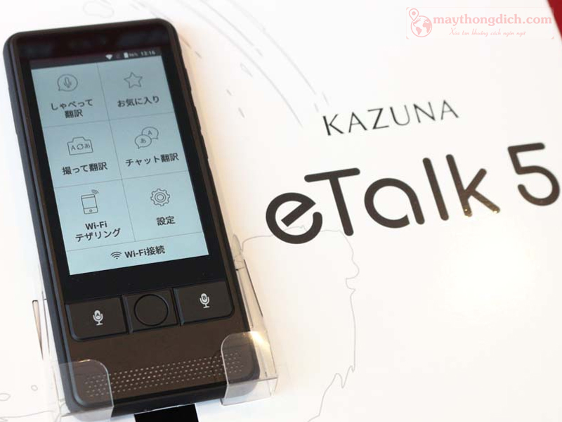 Máy dịch Kazuna eTalk5 Nhật Bản