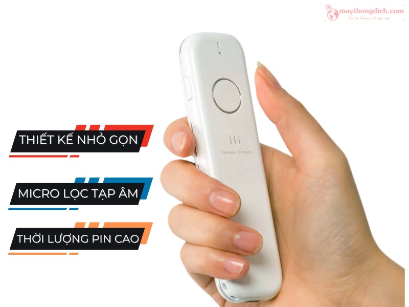 Máy phiên dịch ngôn ngữ Anh cầm tay nhỏ gọn ILI Máy phiên dịch ngôn ngữ Anh cầm tay nhỏ gọn ILI