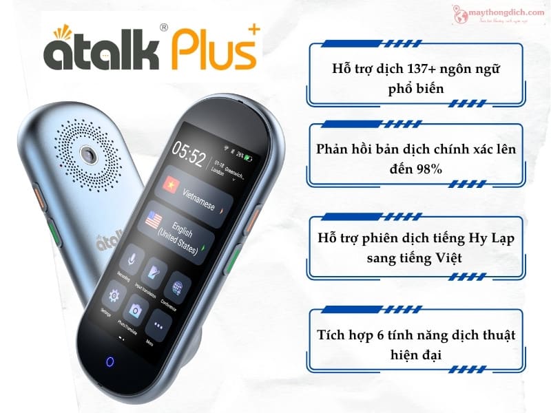 Atalk Plus+ phiên bản mới nhất - dịch tiếng Armenia
