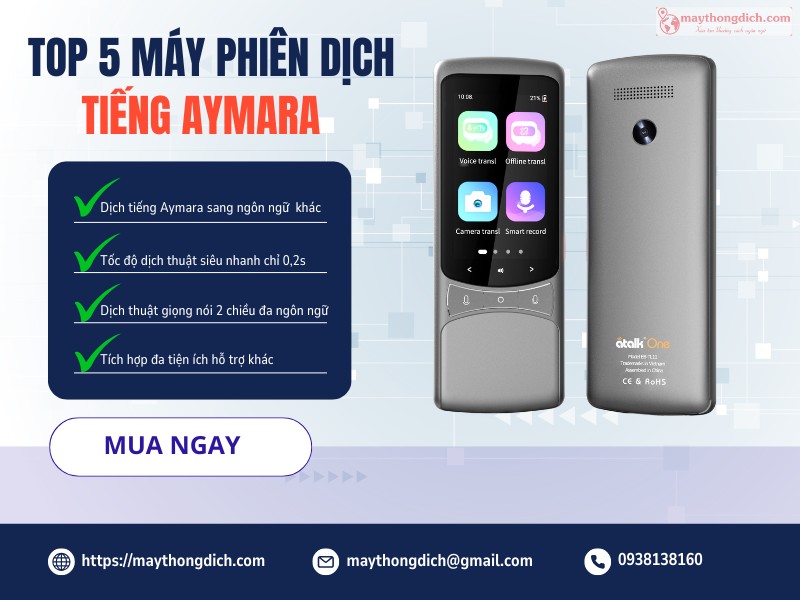 Top máy phiên dịch tiếng Aymara tốt nhất Top máy phiên dịch tiếng Aymara tốt nhất