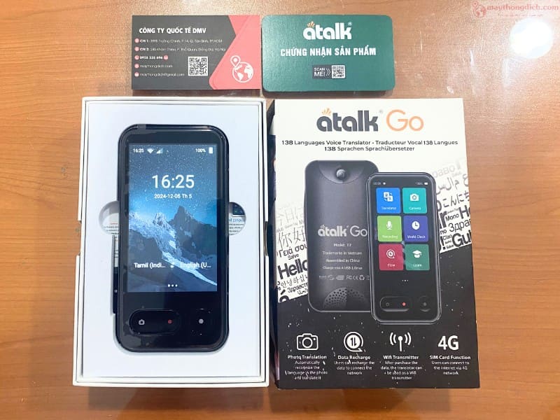 Máy Phiên dịch 2 chiều Travis Touch Go