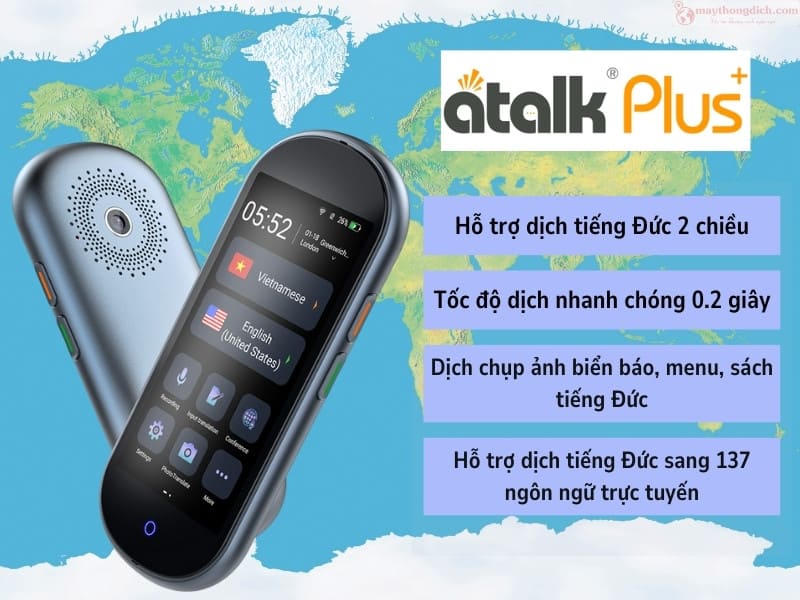 Máy phiên dịch tiếng Đức Atalk Plus Máy phiên dịch tiếng Đức Atalk Plus