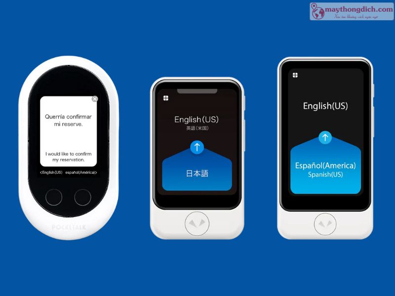 3 dòng máy thông dịch Pocketalk 3 dòng máy thông dịch Pocketalk