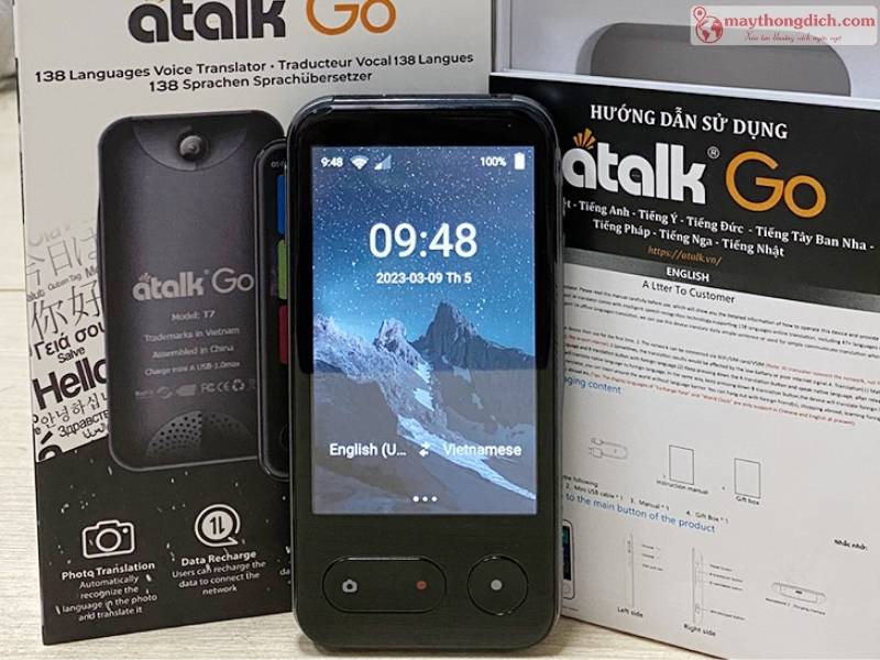 Máy phiên dịch tiếng Hàn Quốc Atalk Go Máy phiên dịch tiếng Hàn Quốc Atalk Go