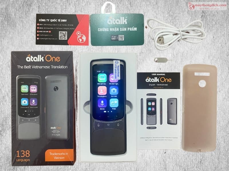 Máy dịch 135+ ngôn ngữ phổ biến Atalk One