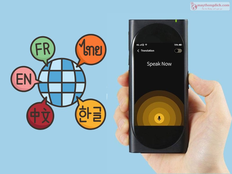 Máy dịch ngôn ngữ cầm tay Langogo Genesis Máy dịch ngôn ngữ cầm tay Langogo Genesis