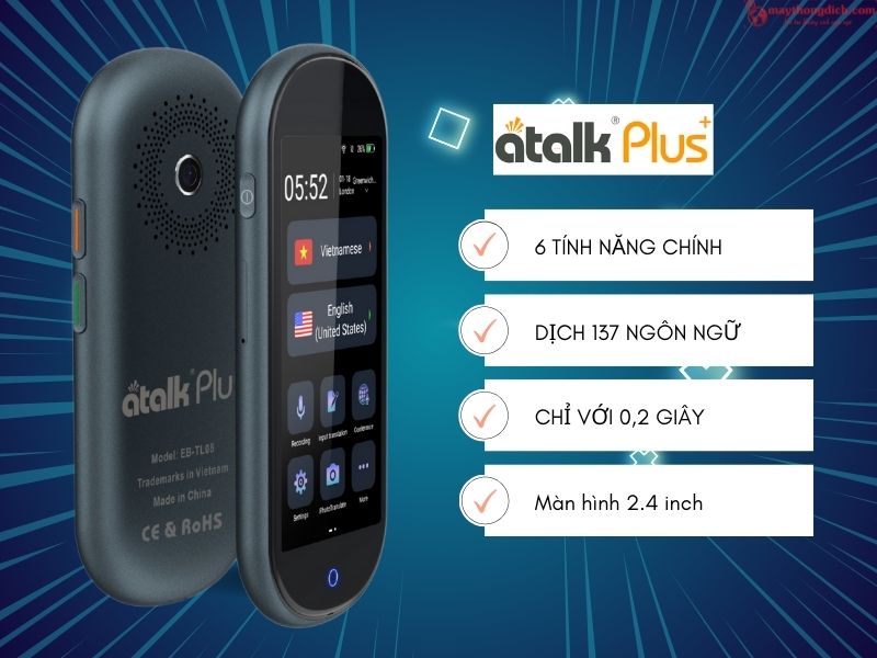 Máy phiên dịch tiếng Igbo Atalk Plus+ Máy phiên dịch tiếng Igbo Atalk Plus+
