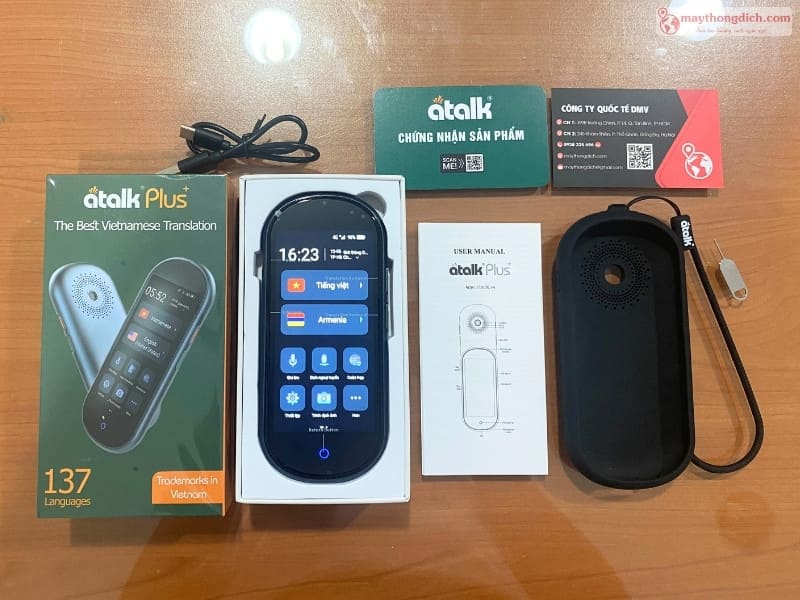Máy dịch tiếng Malayalam sang tiếng Việt Atalk Plus 16GB Máy dịch tiếng Malayalam sang tiếng Việt Atalk Plus 16GB