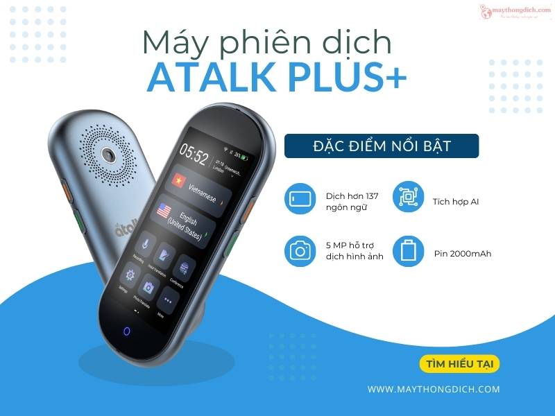 Máy Phiên Dịch Tiếng Montenegro Atalk Plus+