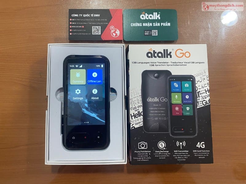 Máy dịch thuật bỏ túi ATalk Go Máy dịch thuật bỏ túi ATalk Go
