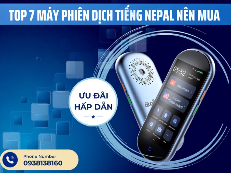 các dòng máy dịch tiếng Nepal phổ biến