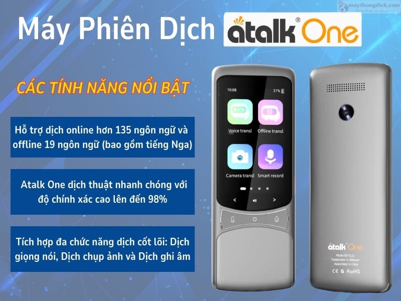 Atalk One - Máy phiên dịch 135+ thứ tiếng