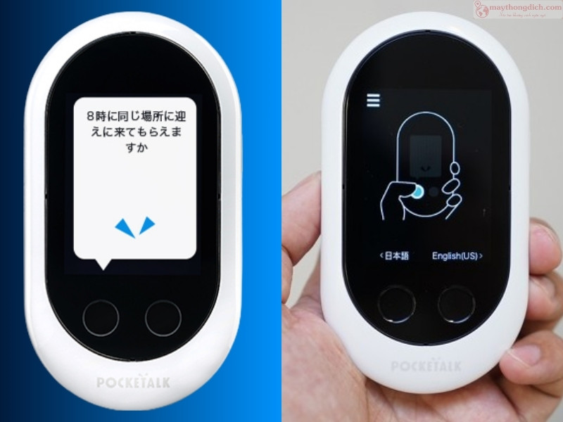 Máy thông dịch tiếng Pháp Poketalk Máy thông dịch tiếng Pháp Poketalk