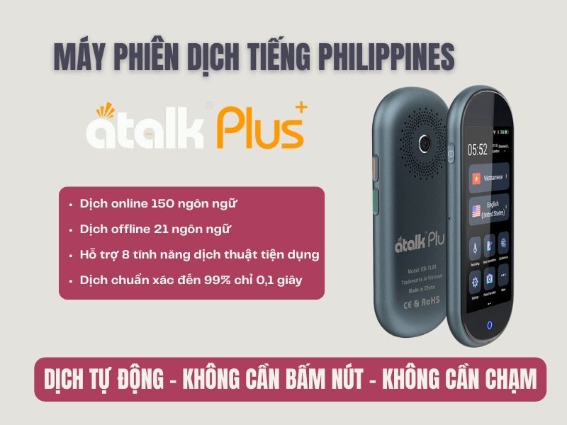 Máy Phiên Dịch Tiếng Philippines ATalk Plus+
