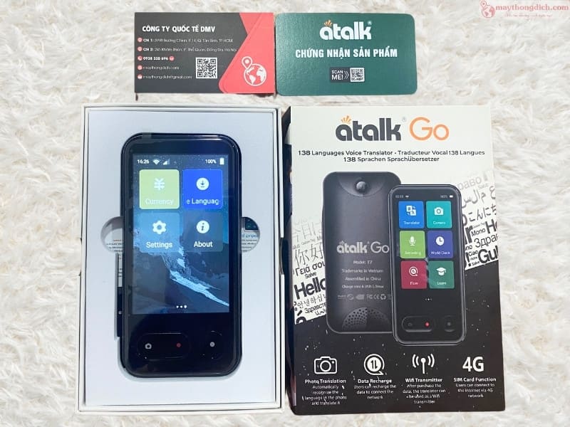 Máy dịch tiếng Quảng Đông Trung Quốc Atalk Go Máy dịch tiếng Quảng Đông Trung Quốc Atalk Go